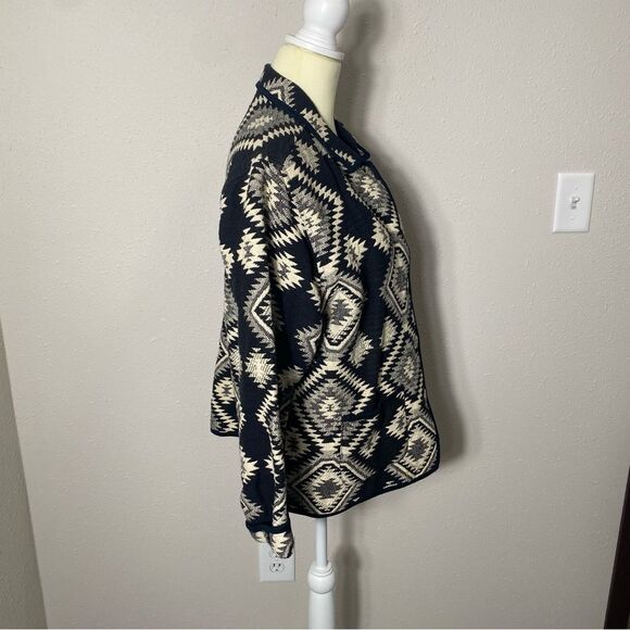 Vintage Jane Ashley Aztec Southwestern Button Front Tapestry Jacket Women's L - Picture 5 of 16